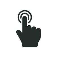 finger hand  icon graphic vector design illustration