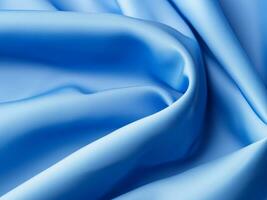 abstract blue fabric background, texture photo