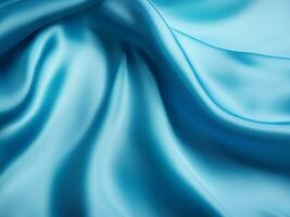 abstract blue fabric background, texture photo