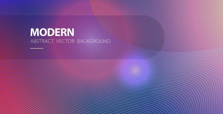 Abstract bright purple and violet background with light, lens flare shine effect vector, magic futuristic glow banner with curvy lines modern flowing backdrop, idea of space or fantasy wallpaper