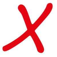 Cross Check Symbol on Transparent Background png