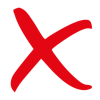 Cross Check Symbol on Transparent Background png