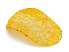 potato chips isolated on white photo