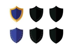 vector large collection of shield icons and symbols