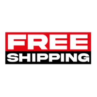 Free Shipping Logo design on a Transparent Background png