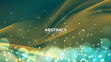 Beautiful Abstract 3D Background with Smooth Silky Shapes vector