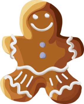 jul kaka illustration på transparent bakgrund. png