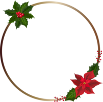 Christmas frame on transparent background. png