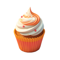 Cupcake mit Sahne ai generativ Bild png