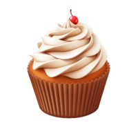 Cupcake mit Sahne ai generativ Bild png