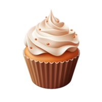 petit gâteau avec crème ai génératif image png