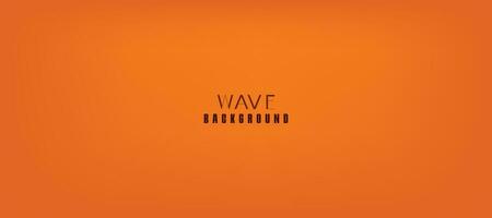 Modern Vector Orange Background with Wavy Lines.