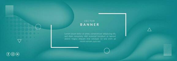 Abstract vector teal colored background design template