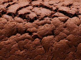 close up chocolate cake background texture. photo