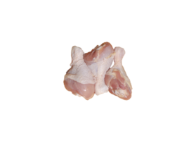 Raw fresh chicken wings or drumsticks chicken on transparent background. Top view png