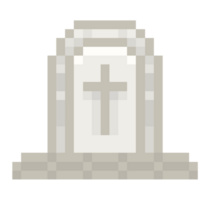 Grabstein Pixel Kunst png