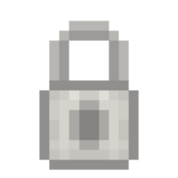 security padlock pixel art png