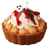 3D Halloween Food Illustration png