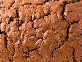 close up chocolate cake background texture. photo