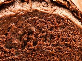 close up chocolate cake background texture. photo