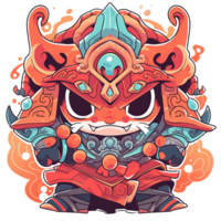 Exciting character illustration for your presentation, generative AI png