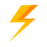 yellow lightning symbol png