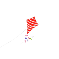 Line kite white and red png