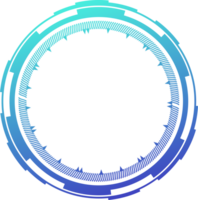 hud trogen element. abstrakt optisk neon syfte. cirkel geometrisk form för virtuell gränssnitt och spel. kamera sökare för prickskytt vapen. png