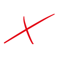 Cross Check Symbol on Transparent Background png