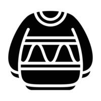 Sweater glyph icon vector