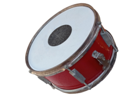 red snare drum without background. png instrumental music