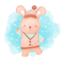 cartoon drawings Cute rabbits, hand-drawn illustrations, cartoon illustrations in various related works. png