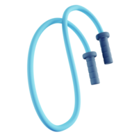 3d illustration de bleu sauter corde png