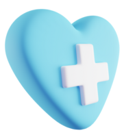 3D Illustration of Blue Healthcare png