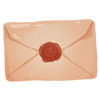 red wax letter png