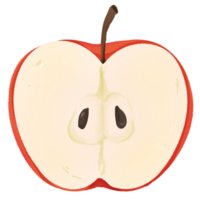 un rojo manzana png