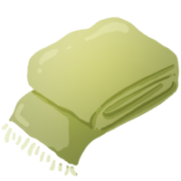 fofa verde cachecol png