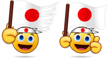 emoji Japon en hausse Soleil drapeau png