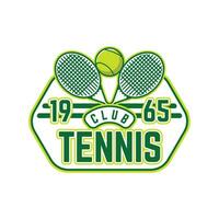 Tennis logo tennis club sports badge template design vector