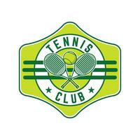 Tennis logo tennis club sports badge template design vector