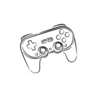 Vintage retro joystick gamepad video game controller vector