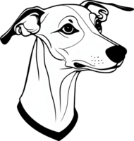 Drawing of a cute dog. AI-Generated. png