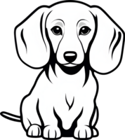 Zeichnung von ein süß Hund. KI-generiert. png