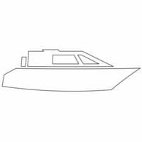 Boat water transport drawing for decoration and design. photo