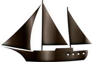 Boat 3D water transport for decoration and design. png