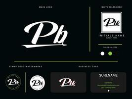 Stylish Pb Luxury Fashion Logo, Modern Apparel PB Logo Icon Vector For Your Clothing Shop