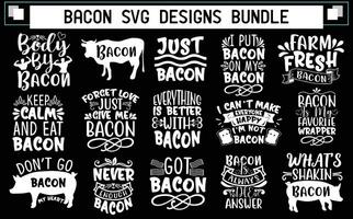 Bacon Designs Bundle vector