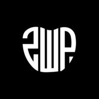 zwp letra logo creativo diseño. zwp único diseño. vector