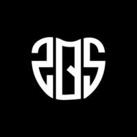 zqs letra logo creativo diseño. zqs único diseño. vector