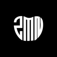 ZMN letter logo creative design. ZMN unique design. vector